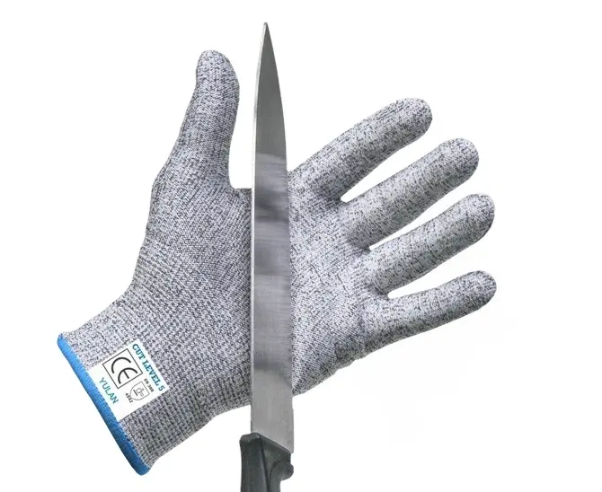 Yulan CR102 High Performance Cut Resistant Hand Gloves Food Grade Cut Level 5 Protection Cut Resistant Glove For Kitchen