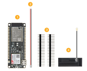 Carte de développement TTGO T-Call V1.4 ESP32 <span class=keywords><strong>WiFi</strong></span> <span class=keywords><strong>SIM800L</strong></span> avec antenne FPC - Product Image 5