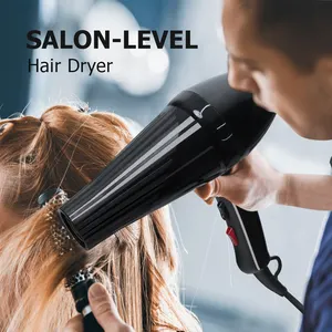 Professional Salon Blow Dryer 2000w Hot Air Hair Dryer Popular Black OEM AC Motor Hair Dryer