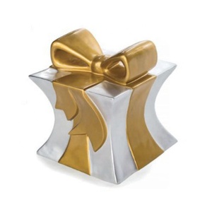 Boîtes cadeaux <span class=keywords><strong>de</strong></span> Noël en fibre <span class=keywords><strong>de</strong></span> verre 50 cm, imperméables, durables, géantes, pour extérieur, fournitures pour cadeaux <span class=keywords><strong>de</strong></span> saison des fêtes, centres commerciaux, places publiques - Product Image 6