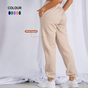 กางเกงกีฬาสำหรับผู้หญิงกางเกงฮาเร็มผ้าวูลใส่สบายพิมพ์โลโก้ได้ตามต้องการ - Product Image 4