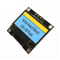 Modul Layar OLED 0.96" 0.96 Inci 126x64 Layar LCD 4 Pin OLED I2C Layar OLED SSD1306 Layar Monokrom