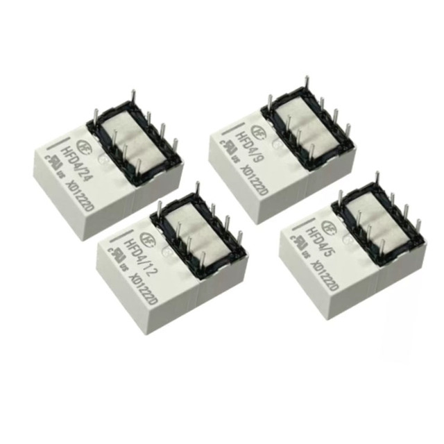 Original HF Relay HFD4 24V 12V 9V 5V HFD4/24-L 1A 30VDC 8-pin Through-hole Relay