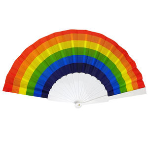 Большой складной красочный веер для мужчин и женщин - Product Image 4