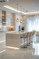 Villa de luxe moderne à trois étages préfabriquée avec 5 chambres entièrement meublées, structure en acier léger