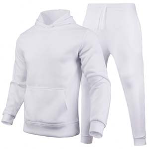 Ensemble de survêtement pour homme en coton 100% uni, survêtement de jogging personnalisé, marque privée, survêtement de jogging vierge, sweat-shirts à capuche et sweat-shirts J0150 - Product Image 5