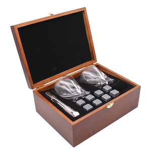 RTS — ensemble de petites attentions pour cadeaux, 8 pièces, whisky refroidisseur, pierre, 2 tasses en verre, <span class=keywords><strong>cadeau</strong></span> de fête des pères, vente en gros - Product Image 1
