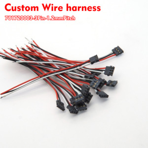 Konektor Seri Molex 78172 Kustom 781720003 3Pin 1.2mm Pitch Wire Harness untuk Sensor Peralatan Rumah Tangga Kecil - Product Image 1