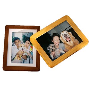 Wood Photo <b>Frame</b> Square Tabletop 6 8 10 Inch Nordic Style Digital <b>Printing</b> Full Color Vertical Orientation - Product Image 2