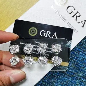 Chique corte moissanite diamante com gra vvs claridade def gh cor barato preço da índia