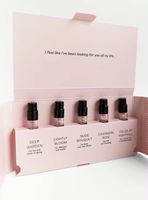 Caja Personalizada de Muestras de Mini Perfume, Juego de Botellas de Vidrio de 3ml, 5ml y 10ml con Papel Laminado UV y Cierre Magnético para Regalo, Muestra o Probador de Perfume