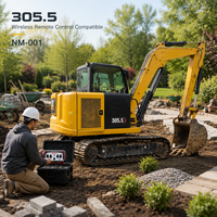 Excavatrice hydraulique d'occasion efficace avec télécommande sans fil industrielle pour projets d'aménagement paysager