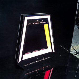 Acrylic Illuminated Champagne Display Stand Three Bottle Wine Rack Base <b>Led</b> <b>Lighted</b> Liquor Holder For KTV <b>Bar</b> Atmosphere Effect - Product Image 4