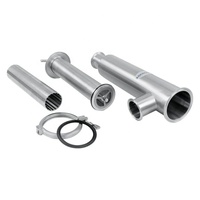 DONJOY Nouveau 304/316L Type d'angle sanitaire Filtre à huile à mailles Élément filtrant en acier inoxydable de qualité alimentaire