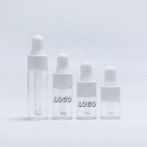 5ml Perfume Essential Oil Sample <b>Bottle</b> Clear <b>Glass</b> <b>Dropper</b> <b>Bottle</b> 100pcs MOQ Screen Printing - Product Image 1