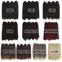 X-TRESS Commercio All'ingrosso Intrecciare I Capelli Sintetici di Estensioni Dreadlocks Ombre di Colore Marrone Morbido Dritto Faux Locs Crochet Trecce di Capelli