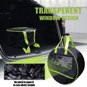 Housse de roue aérodynamique Compatible 18 "19" modèle 3/modèle Y housse de roue étanche sac de transport de rechange sac de rangement <span class=keywords><strong>enjoliveur</strong></span> - Product Image 3