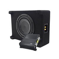 Subwoofer passif de type carrelage de sol avec amplificateur mono, câbles de modification spéciaux, kit d'amélioration du son de voiture, mise à niveau des basses de voiture