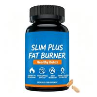 Capsules brûle-graisses Slim Plus très vendues, perte de poids naturelle à base de plantes pour la suppression de l'appétit, le métabolisme et la détoxification, OEM/ODM