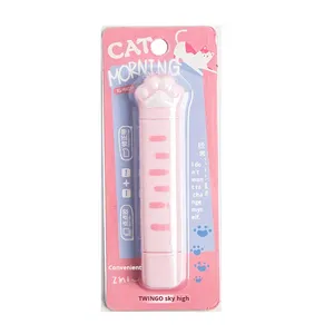 女の子向けのドットグルーと可愛い猫の足デザインのツーインワン修正テープ - Product Image 5