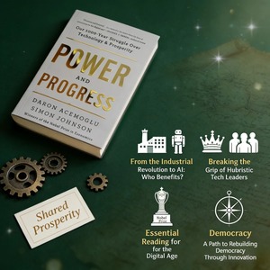Puissance et progrès par <span class=keywords><strong>Daron</strong></span> Acemoglu et Simon Johnson. Oeuvre authorente et intemporelle sur la technologie et l'économie - Product Image 2