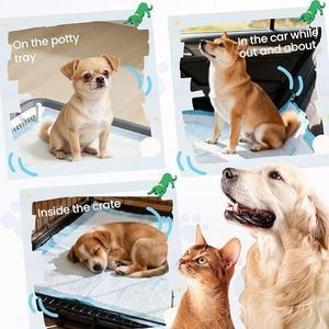 (S 33*45, 100 pièces) Coussinets absorbants jetables pour animaux de compagnie, couches d'apprentissage de la propreté en coton anti-fuites pour chiots et chiens - Product Image 4