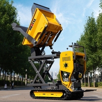 HUAYEE Hochwertiger Mini-Raupendumper 500kg Mikro-Mini-Dumper-Truck Günstiger Dieselmotor 4x4 Mini-Kipper-Dumper Preis