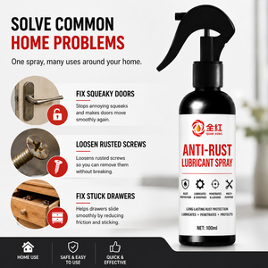 QUAN HONG - Lubricante en Aerosol Antioxidante de 100 ml para Uso Doméstico, Aceite Multiusos para el Mantenimiento de Bisagras de Puertas, Cerraduras y Cajones - Product Image 2
