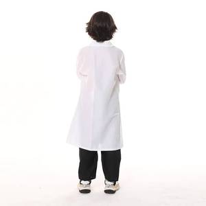 Kids Little Doctor Nurse <b>White</b> Coat Costume Kindergarten Career Role Play Stage Performance - Product Image 3