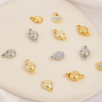 Fermoir en alliage plaqué or 18 carats Utilisé pour la fabrication de colliers et fermoirs aimantés Fermoir à fermeture ronde