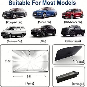 Parasol Plegable para Parabrisas de Coche con Logotipo Personalizado, Protección UV, Parasol para Ventana de Coche - Product Image 4