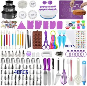 Ensemble d'outils de décoration de gâteaux de qualité supérieure avec poches à douille renforcées et embouts en acier inoxydable pour une utilisation à long terme - Product Image 1