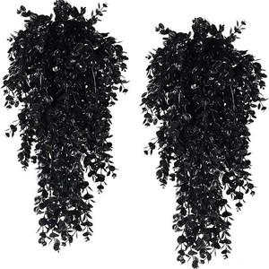 Décoration d'<span class=keywords><strong>intérieur</strong></span>/extérieur pour Thanksgiving, art mural suspendu en eucalyptus, arbustes artificiels en plastique, plantes à fleurs sur le thème de l'automne, durables - Product Image 5