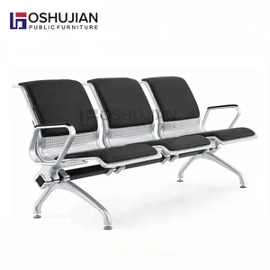 Factory Price Train Bus Station PU Cushion Leather Aluminum Airport Seating Manufacture Waiting Chairs