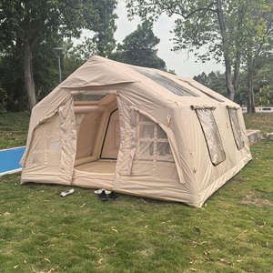 Tente de camping multi-personnes stable et grande, en tissu Oxford imperméable et ignifuge, pour toutes les saisons, installation rapide pour le camping d'équipe en extérieur - Product Image 4