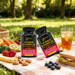 Capsules de <span class=keywords><strong>Vitamine</strong></span> B Complex OEM/ODM contenant B2, B12, B1, B3, B5, B6, B7, B8, B9, qui favorisent l'énergie et la fonction cérébrale - Product Image 4
