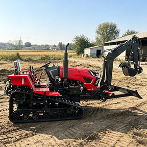Tracteur chenillé en promotion pour opérations agricoles, motorisé, pour petites exploitations, avec mini-moteur à engrenages - Product Image 4