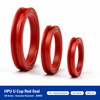 Sello de vástago en U de HPU resistente a la hidrólisis para cilindros hidráulicos, bomba estable con eje de 40 a 150 mm, listo para usar