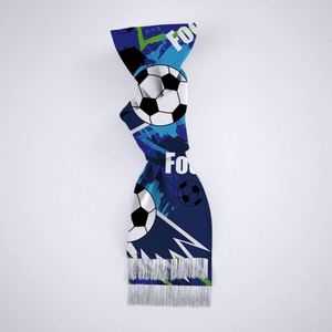 Écharpe de supporter de football personnalisée à prix de gros, écharpe tissée avec le nom de l'équipe, équipement pour supporters de stade, écharpe de supporter sportive sur mesure, cadeau personnalisé - Product Image 1