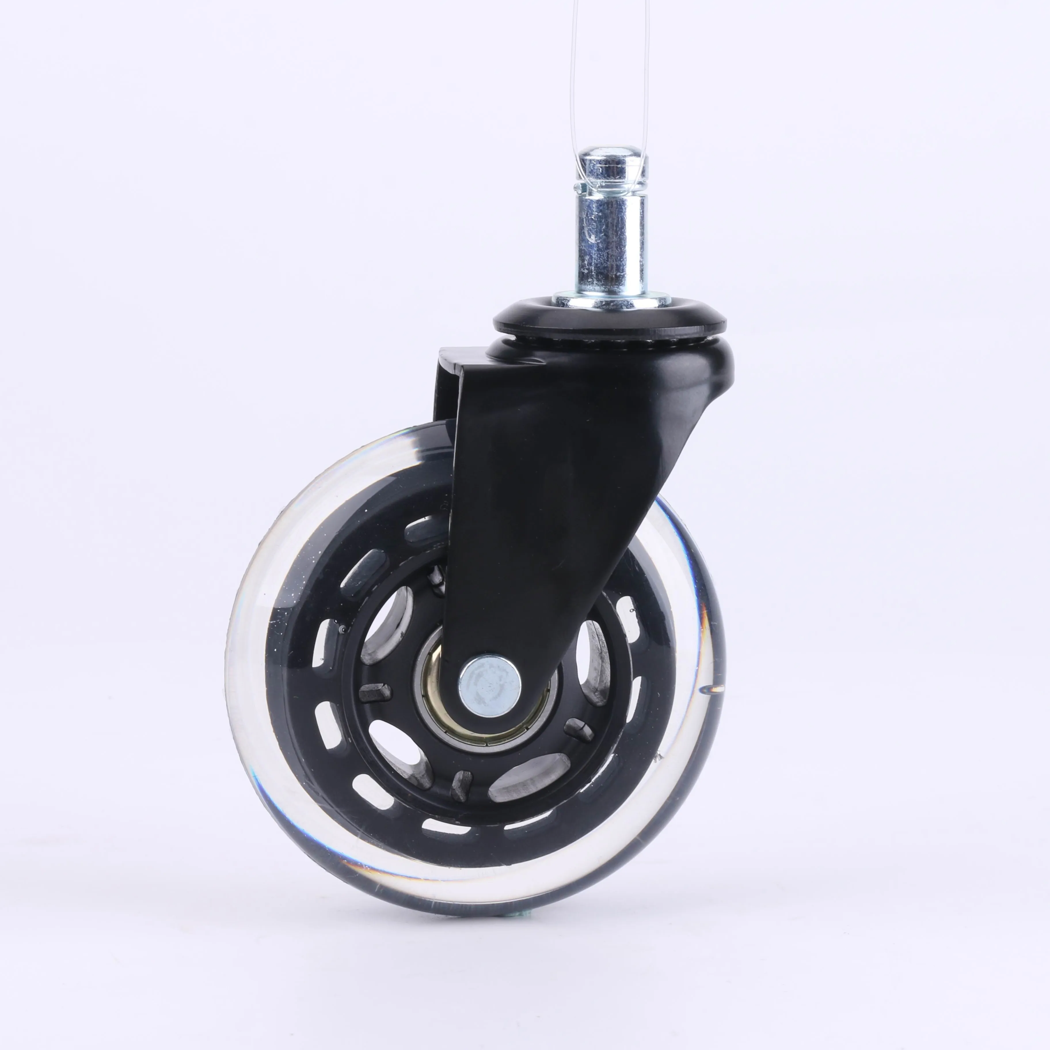 Rubber Swivel Office Chair Caster Furniture Castor Caster Wheel Heavy Duty Small Plastic 45 to 90 KG Transparent Kitchen Style