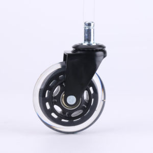 Heavy <span class=keywords><strong>Duty</strong></span> 50kg Transparente Poliuretano Ball Bearing 3 polegadas Swivel Brake Office Chair Castor Roda Pequena Cozinha Estilo Caster - Product Image 1