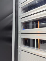 Porte spirale industrielle à grande vitesse avec fonctionnement Turbo Roll-up et panneaux segmentés extra larges en alliage d'aluminium pour usine