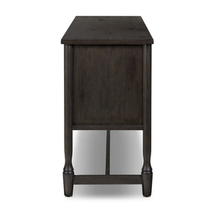 Credenza di Lusso Moderna in Legno Massello, Mobile Buffet Nero per Sala da Pranzo e Soggiorno, Arredamento Interno - Product Image 4