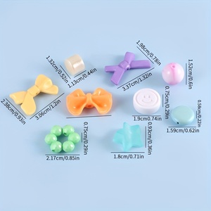 500g/sacchetto Perline acriliche miste a tema cartoni animati per la creazione di gioielli fai da te e braccialetti - Product Image 3