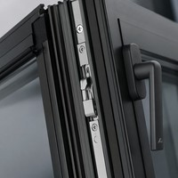 Fenêtre à battant et à bascule en aluminium à rupture de pont thermique, triple vitrage, verre trempé Low-E, écoénergétique pour le climat froid du Canada