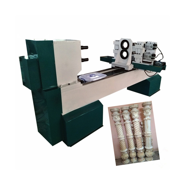 Automatic Cnc Wood Staircase Handrail Making Turning Lathe Machine