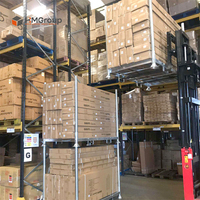 Palette empilable de poteau de stockage en acier galvanisé résistant détachable en métal d'entrepôt avec 4 poteaux