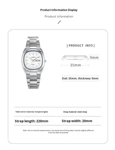 Phụ Nữ Thời Trang Thạch Anh Đồng Hồ Thép Không Gỉ Kính Quay Số Con Trỏ Sáng Sang Trọng Bướm Đôi Nút Của Phụ Nữ - Product Image 5