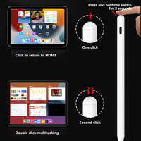 Stylet iPad Laudtec en gros, double mode, chargement magnétique, sensibilité à l'inclinaison et rejet de la paume, logo OEM personnalisé disponible