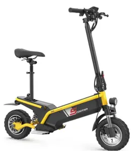 Patinete eléctrico de movilidad sin cámara, Scooter todoterreno plegable yre 48V 500 W